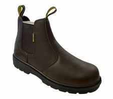 Image of Amblers FS128 Brown Safety Dealer Boot Steel Toe Cap Boots In Sizes UK3 to UK15