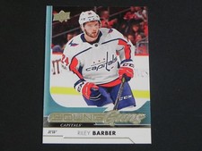 2017-18 17/18 Upper Deck UD Young Guns #233 Riley Barber Washington Capitals
