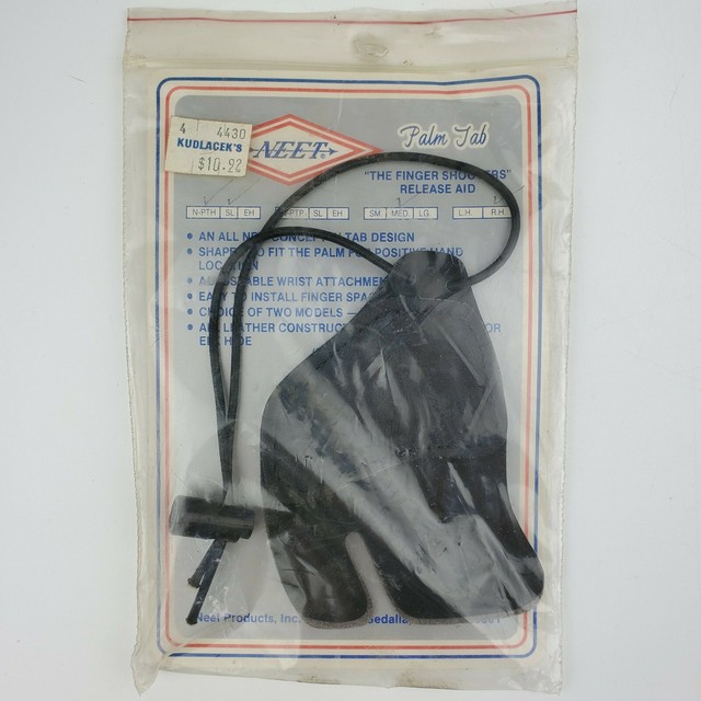 NEET Archery Palm Tab Finger Shooters Leather Release Right Hand Med N