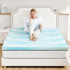 3" Twin Thick Memory Foam Mattress Topper Gel Infused Bed Toppers Sleeper Sofa