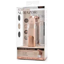 Nu Razor Finishing Touch Flawless 18K Gold Plated Built In Light Rechargeable