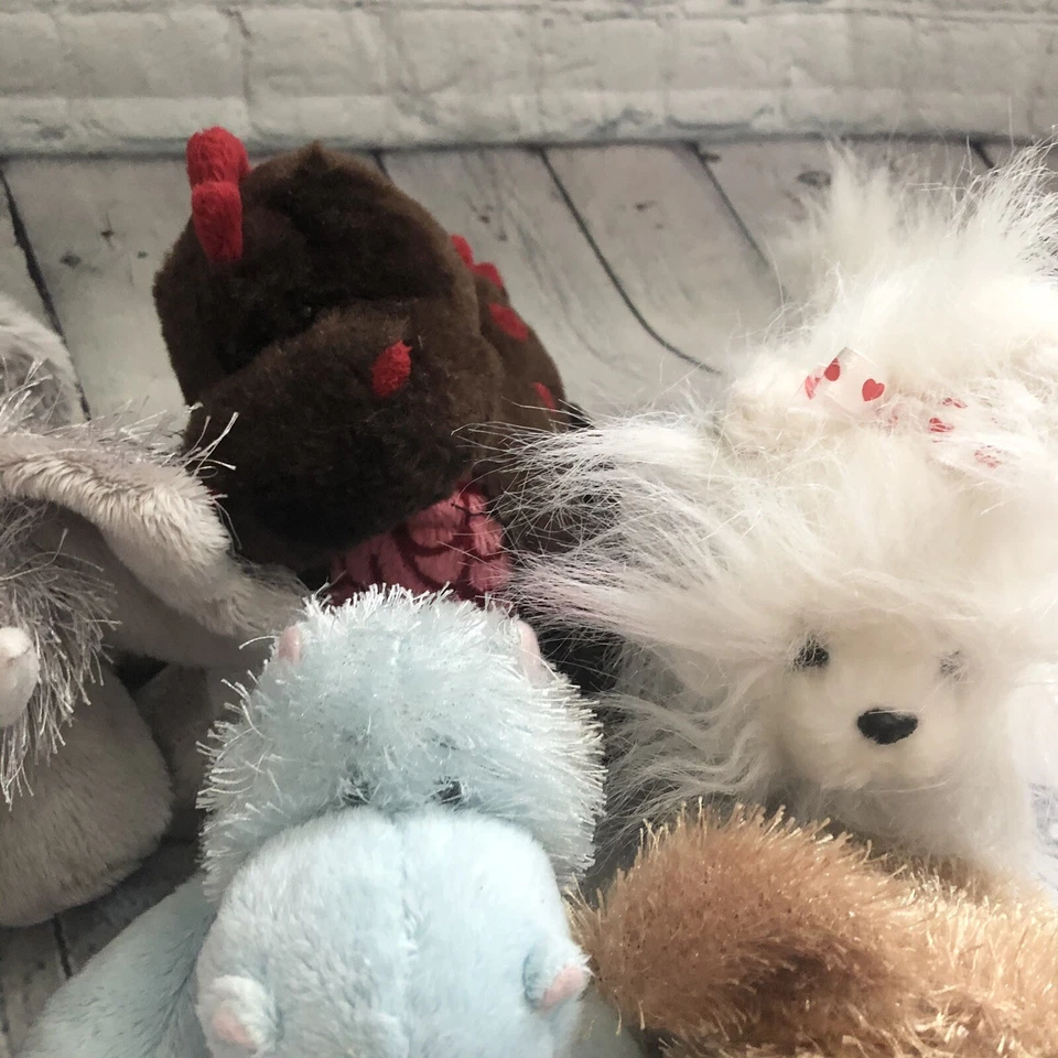 Ganz Webkinz Plush Lot No Code Elephant Pig Cocoa Dino Gray Owl Yorkie Hippo Lil - Image 4 of 4