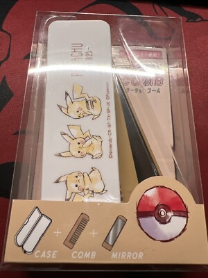 Japan Pokemon Center Pikachu 3way comb ( case & comb & mirror set) | eBay