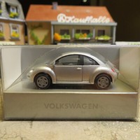 Wiking H0 1:87 Vw New Beetle 1998 Silber Schwarz Vw Original Modell Neu Ovp