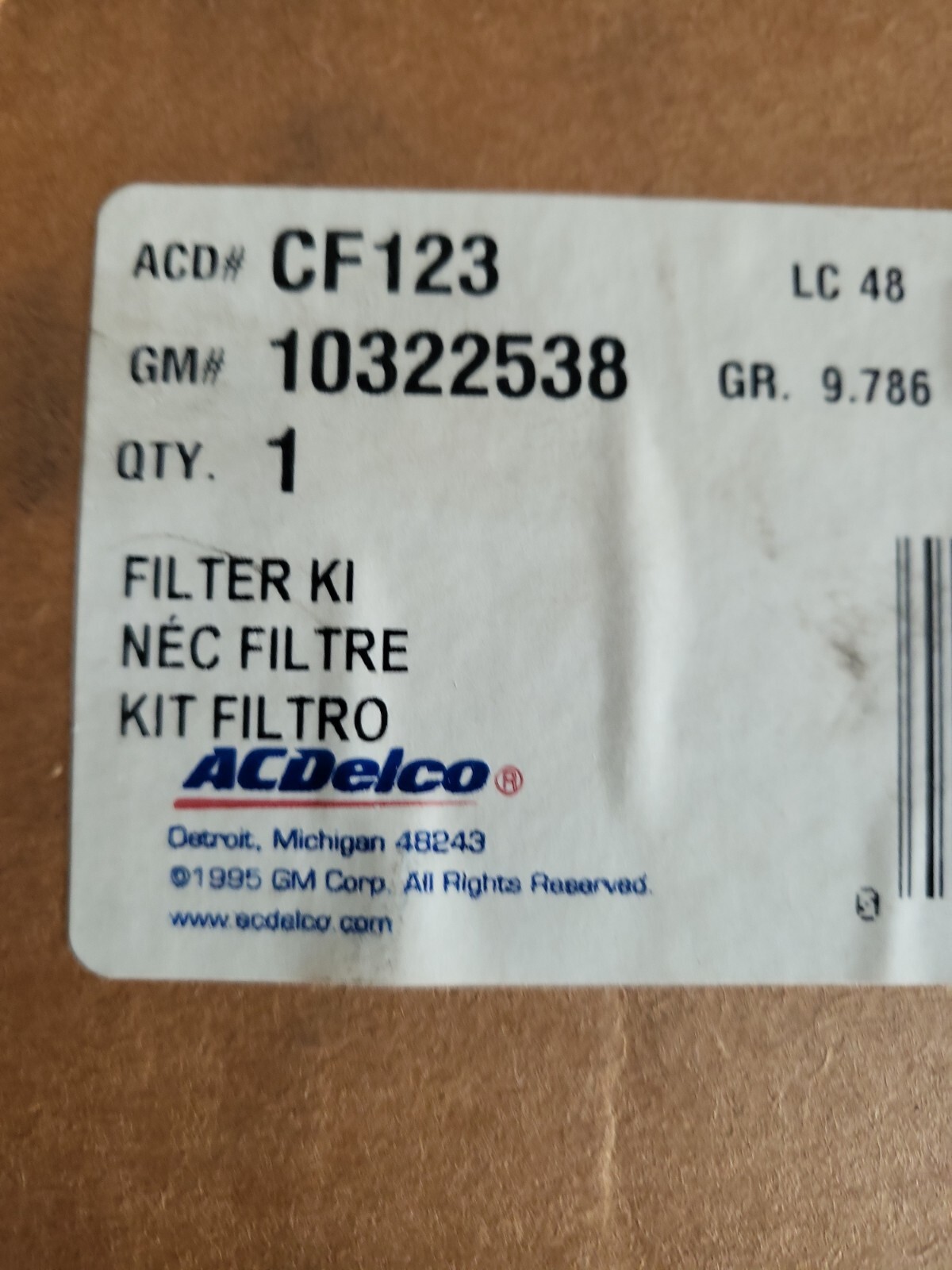 Passenger Compartment Air Filter Kit GM 20012009 OEM 10322538 eBay