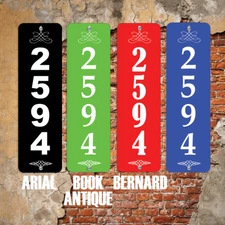 Custom Home Address sign/door plaque 4"x13.5"