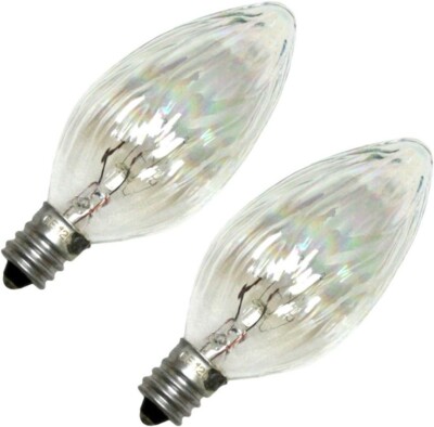 GE 48394 2 Count Auradescent 15 Watt Torpedo Flame Light Bulbs