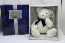 New DanDee Jointed Teddy White 2001 1st Edition Sparkly Plush NIB