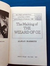 The Making of the Wizard of Oz by Aljean Harmetz (1977, Hardcover) The Making of the Wizard of Oz by Aljean Harmetz (1977, Hardcover)