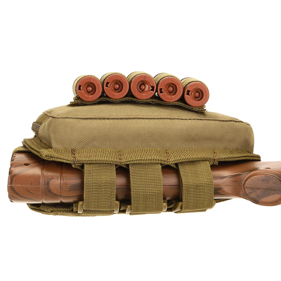Tactical Buttstock Cheek Rest Ammo Pouch Shotgun Rifle Stock Portable Pouch - Image 2 of 4