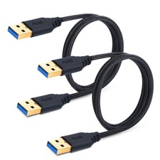 Besgoods USB 3.0 Type A Male to Cable - 2-Pack 3FT/1M 3ft, Black
