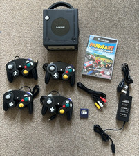 Gamecube Console, All Wires,  4x Controllers, Mario Kart UK PAL Bundle