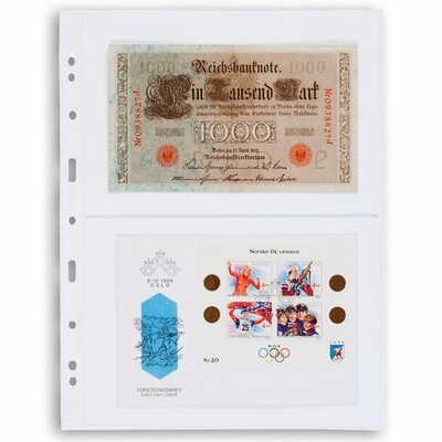 Graded Certified Banknote Pages 2 Pockets 5 Clear Lighthouse Grande Fit PMG PCGS