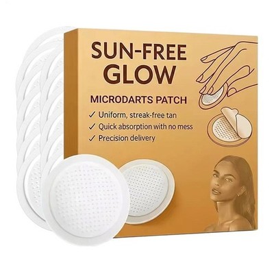 Sun-Free Glow Micro-Needle Tanning Patch   Face & Body, Streak-Free Tan
