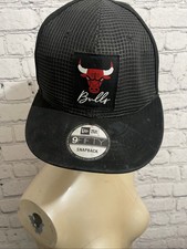 Chicago Bulls New Era Hat Black Snapback Cap Men's Adjustable 9fifty