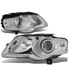 DNA Motoring Chrome clear HL-OH-VPA06-CH-CL1 Pair OE Style Projector Headligh...