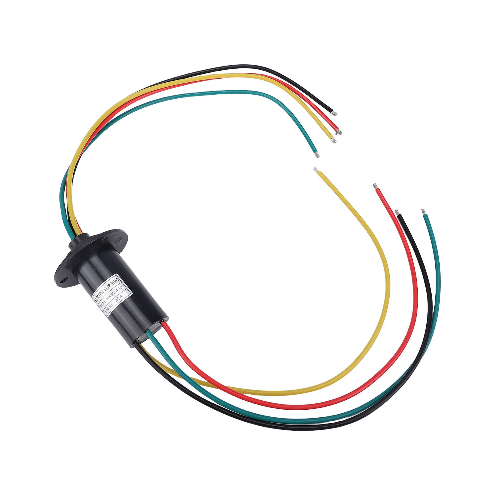 ‧Electrical Slip Ring 4 Wires 30A 250RPM 30mm Diameter 360 Degree Rotation