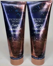 2 VICTORIA'S SECRET BARE VANILLA STARLIT FRAGRANCE LOTION 8 FL OZ