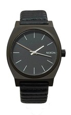 NIXON The Time Teller Black Dial Black Strap Watch