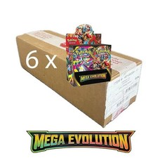 Pokemon Mega Evolution ME01 Enhanced Booster Box SEALED CASE 6x Box Topper