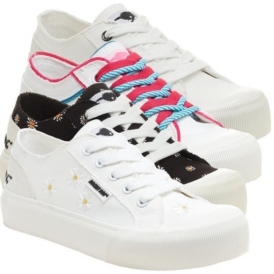 Rocket Dog Jazzin Plus lässige Canvas-Damen-Pumps Turnschuhe Größen 3 bis 8