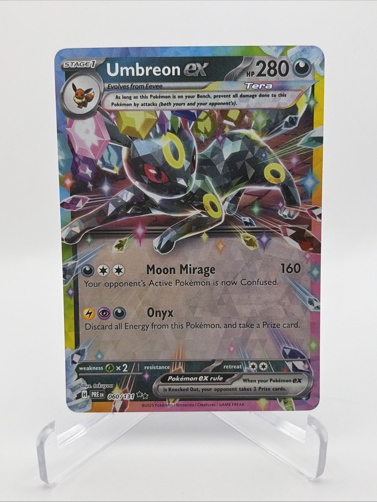 Umbreon ex 60/131 Prismatic Evolutions Double Rare NM
