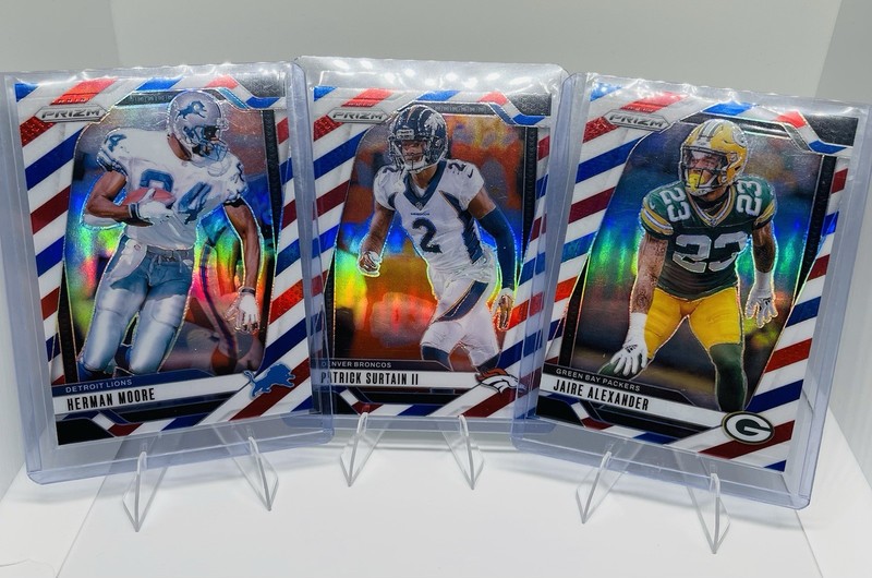 Panini Prizm Red White Blue Patrick Surtain II Jaire Alexander Herman Moore Lot