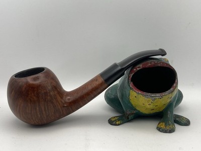 Vintage Iwan Ries Danish 204 Flat Grip Bent Billiard Estate Tobacco Pipe