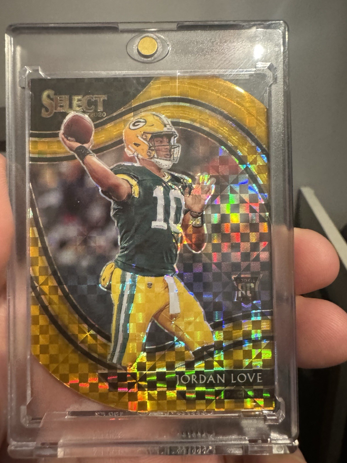 2020 Panini Select #347 Jordan Love Field Level Gold Prizm Rookie #01/10