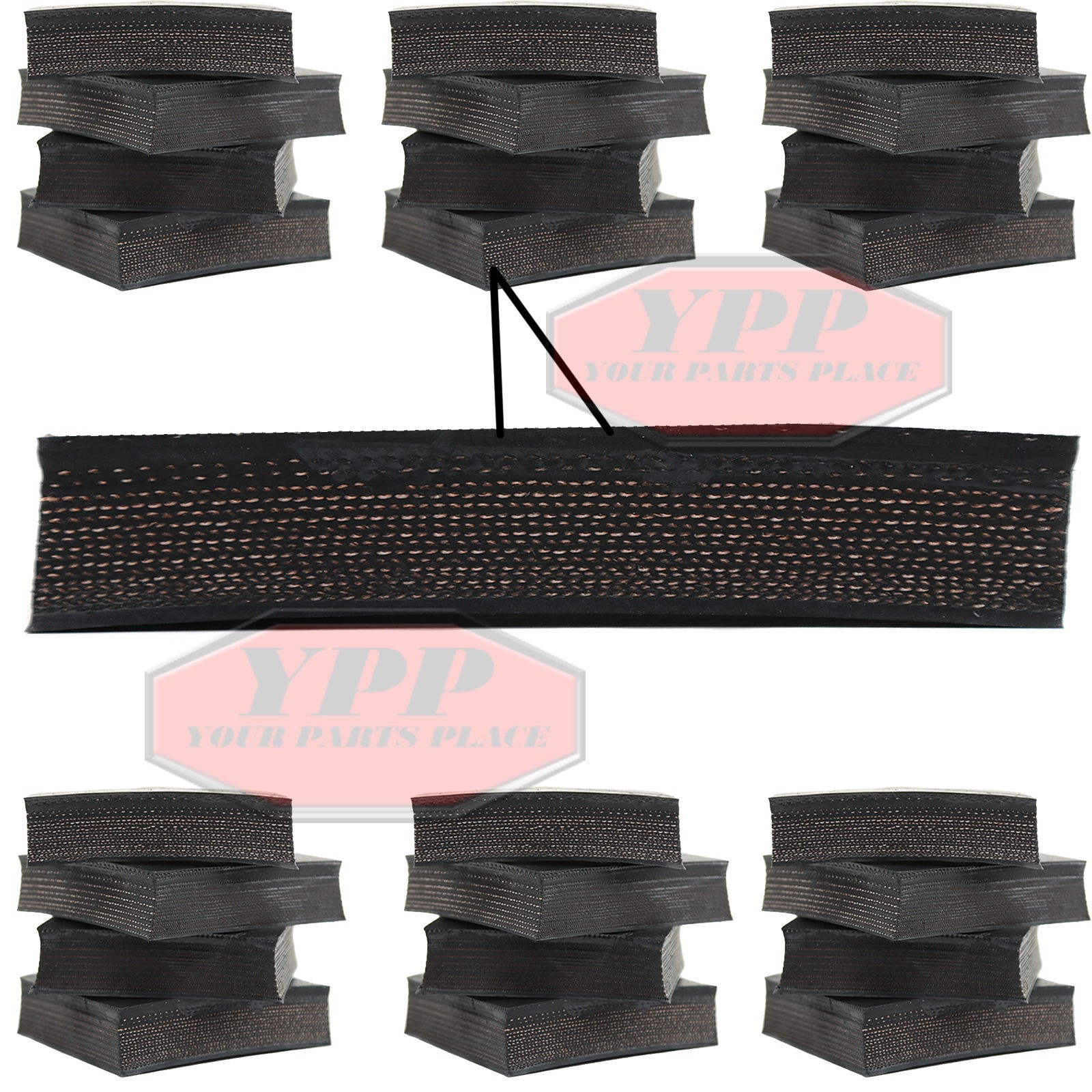 3x3x1 Isolation 3" Heavy Duty Rubber Usa