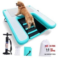 Inflatable Large Dog Water Ramp Float Floating Ramp-Swimming Pets Up 200 pounds
