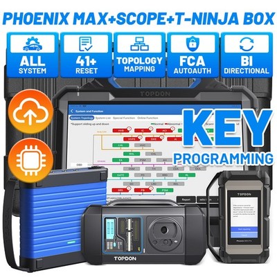 2026 TOPDON Phoenix Max +T-Ninja Box + Scope J2534 IMMO Key Programmer Scan Tool