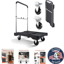 Compact 330LBS Portable Dolly Cart: Effortless Transport for Home  Office Use