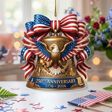 250 Years of The United States Acrylic Ornament, 250th Anniversary 1776-2026