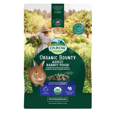 Organic Adult Rabbit Food  All Natural Pellets  3 lb. Nutritional Blend