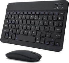 2.4 GHz Wireless Keyboard and Mouse Combo, Full-Sized USB Cordless Mouse Keyboar
