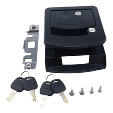 RV Door Lock Class C Camper Door Latch for 3.50" x 4.50" Lock Holes