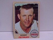 1968 Topps WOODY FRYMAN  Card  #112  N. MINT  VERY  NICE COLOR + CORNERS