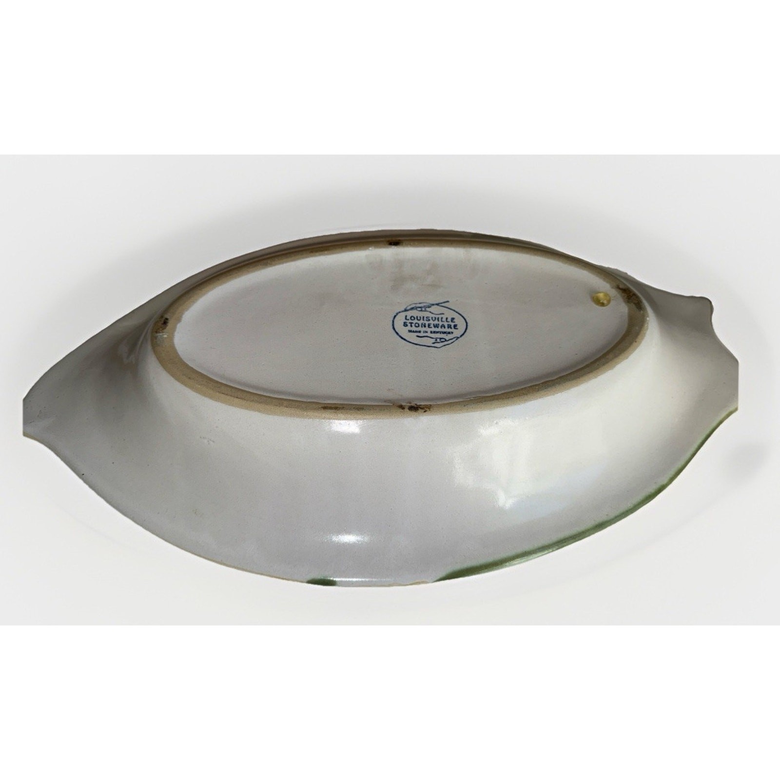 Louisville Stoneware Heavy Colorful Fish Platter Pottery Rare Made in USA 12x10