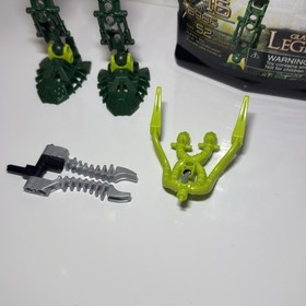 Lego Bionicle Green Tesara Jungle Glatorian Vastus Incomplete 8986