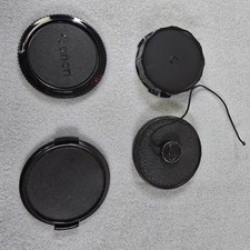 Canon/Sima Camera Lens Body Rear Caps Lot of 4 Black - Replacement Parts