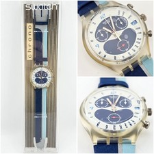 Swatch Chrono Waterspeed SCK412 1998 RARE NOS Blue Strap