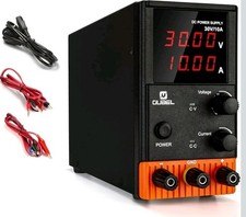 Lab Power Supply 0-30V 0-10A , Adjustable Digital DC Stabilized Power Supply