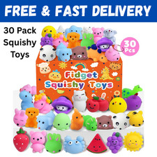 30 Pack Squishy Toys, Kawaii Squishies Party Favors for Kids 4-8 8-12 Treasur