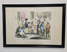 A Limited Edition James Gillray Print in an Ebonised Frame Early 20thC