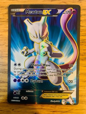 MP! Mewtwo EX (157/162) XY BREAKthrough Full Art Secret Rare Pokemon Karte!