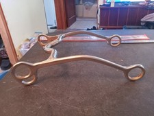 Used gaited horse curb bit ported 4 3/4 in Crockett Renalde iron