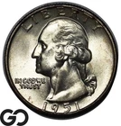 1951-D Washington Quarter, Solid Gem BU++
