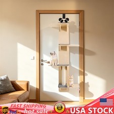 Door Hanging Cat Tree Door Mounted Cat Climber Tree 4 Levels Vertical Cat Ladder