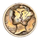 1926-S Mercury Silver Dime Nice Toning Very Tough Semi Key Date Coin Nice ~VG